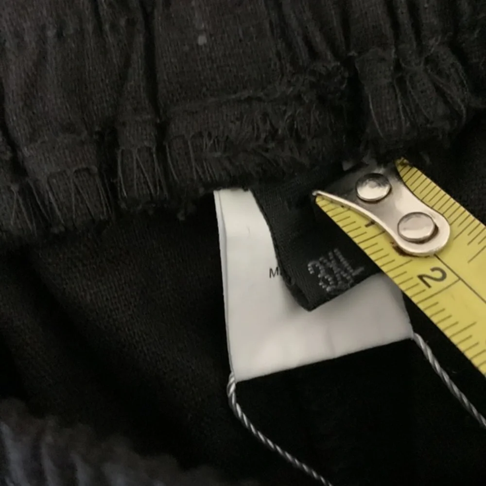 NWT Black Drawstring Slacks Two Back‎ Pockets Two Side Pockets Size 3XL
